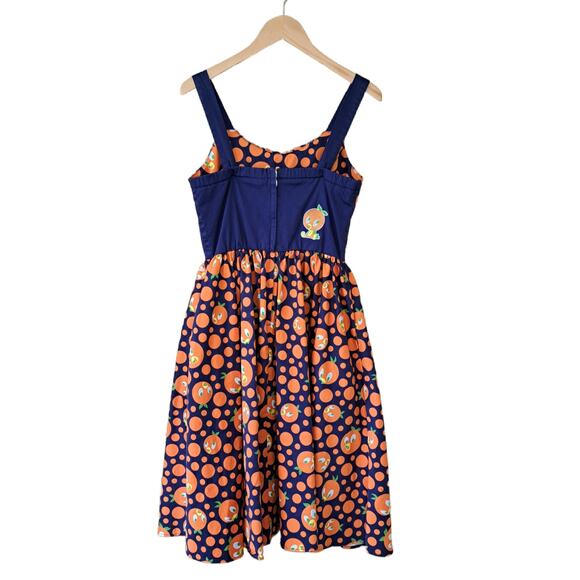 Disney Parks Dress Shop Orange Bird Dress Size Small Retro FIt & Flare - Picture 11 of 13